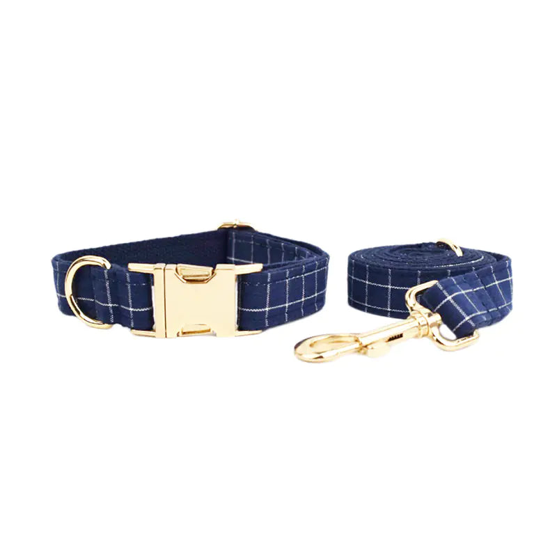 Velvet Pet Collar with Traction Rope