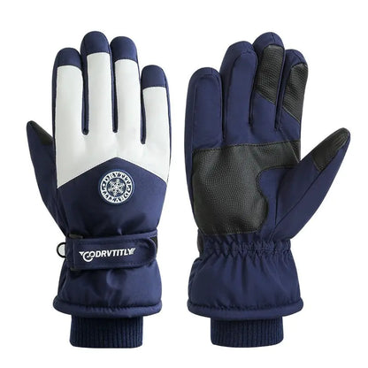 Men's Thick Velvet Ski Gloves Windproof & Warm