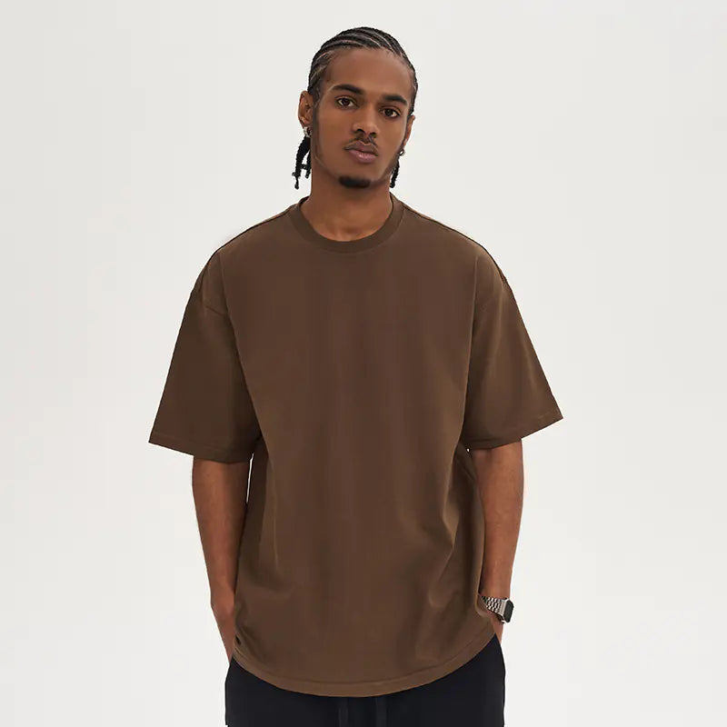 Crew Neck T-Shirt for Men Cotton