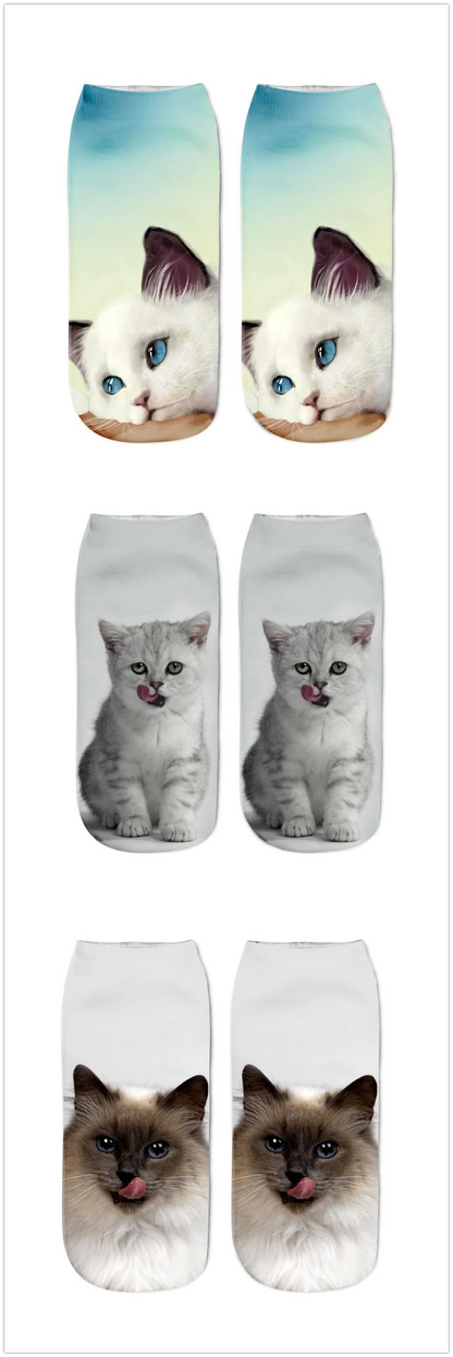 Cat Print Socks - Unique Design Socks
