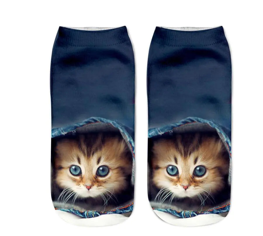 Cat Print Socks - Unique Design Socks