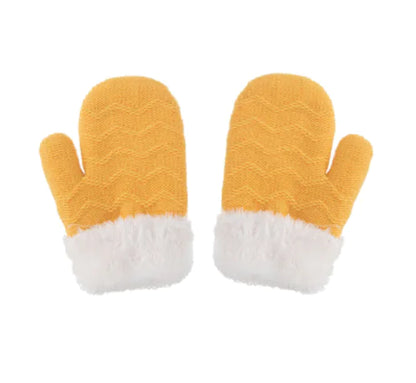 Warm Wool Children's Ear Guard and Gloves Set