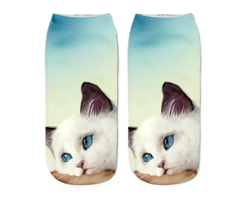 Cat Print Socks - Unique Design Socks