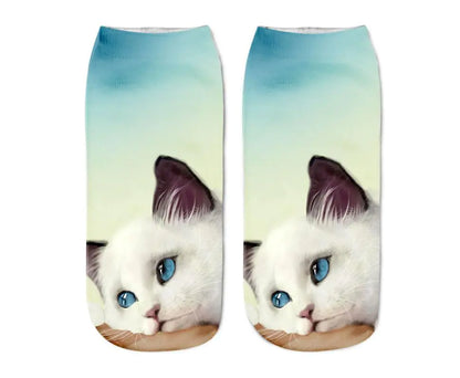 Cat Print Socks - Unique Design Socks