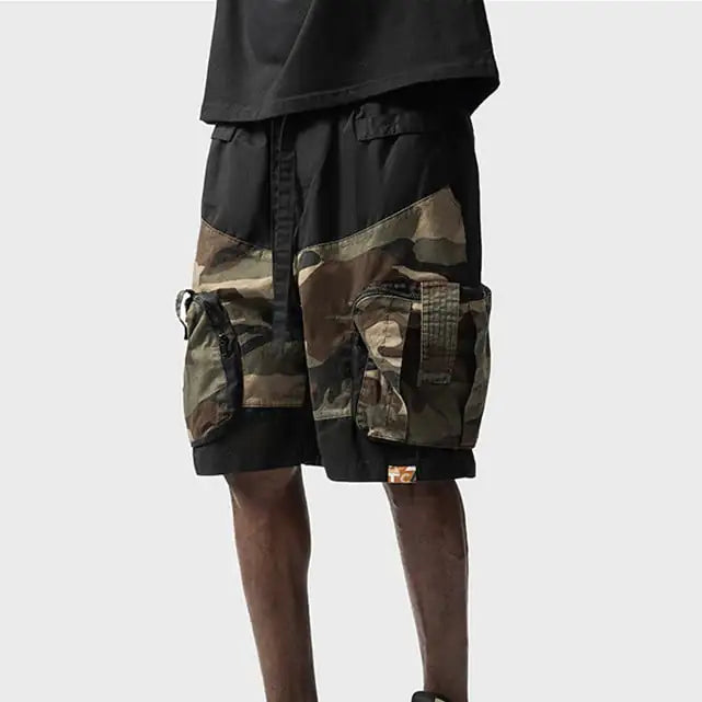 Men's Multi Pocket Camo Cargo Shorts