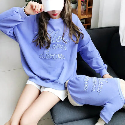 Matching Pet and Owner Parent-Child Outfits