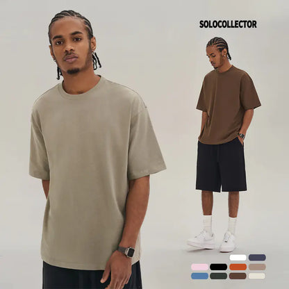 Crew Neck T-Shirt for Men Cotton