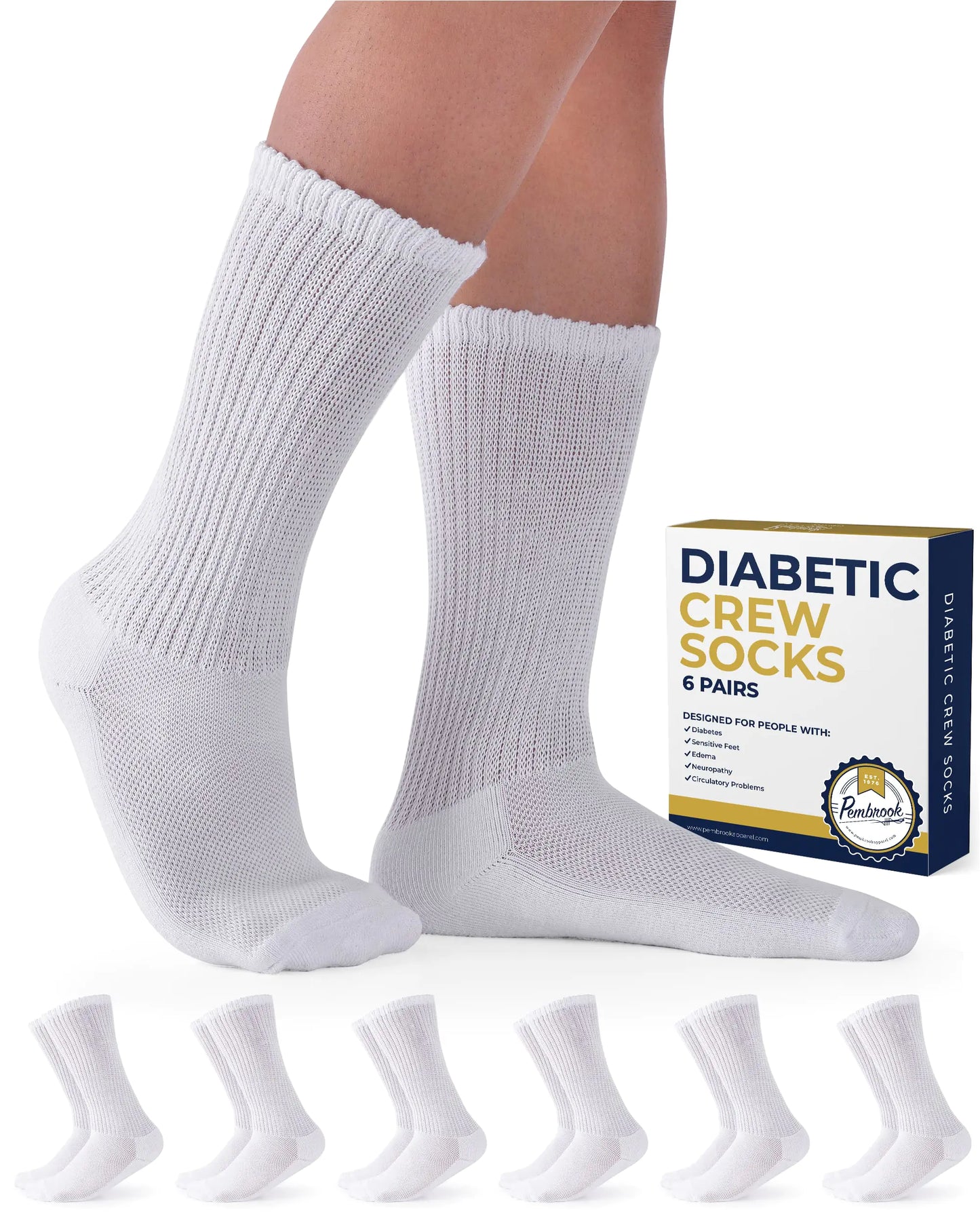 Diabetic Socks for Men and Women - Non Binding Socks Women | Neuropathy Socks for Men and Neuropathy Socks for Women | Edema Socks for Diabetics Women | Diabetic socks Women