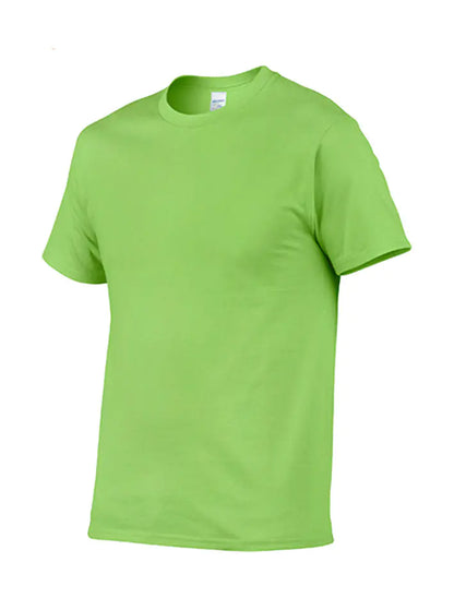 Cotton Crew Neck Logo T-Shirt for Men