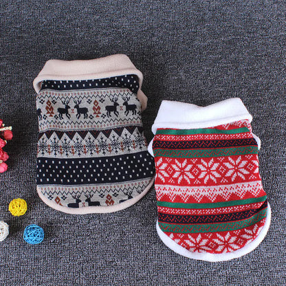Dog Cotton Sweater for Christmas and Winter