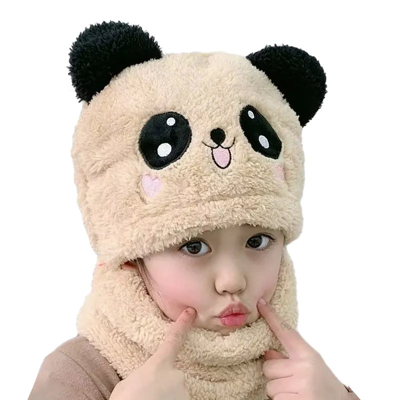 Boy's Autumn Winter Hat Scarf