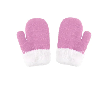 Warm Wool Children's Ear Guard and Gloves Set