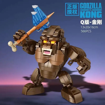 Panlos Godzilla vs King Kong Dinosaur Model Set
