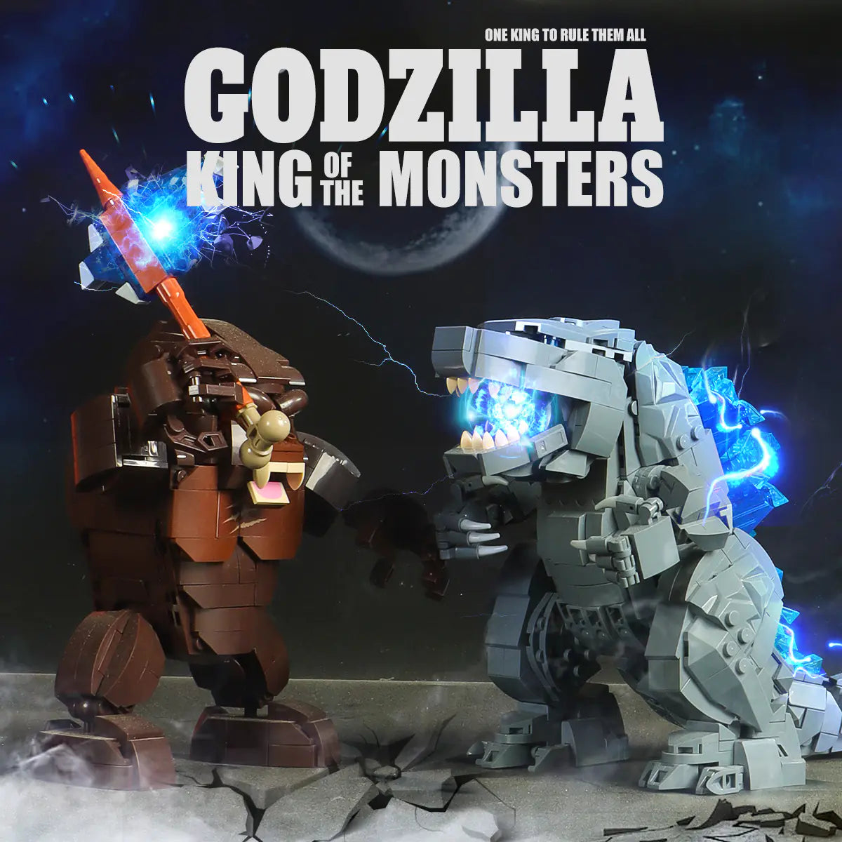 Panlos Godzilla vs King Kong Dinosaur Model Set
