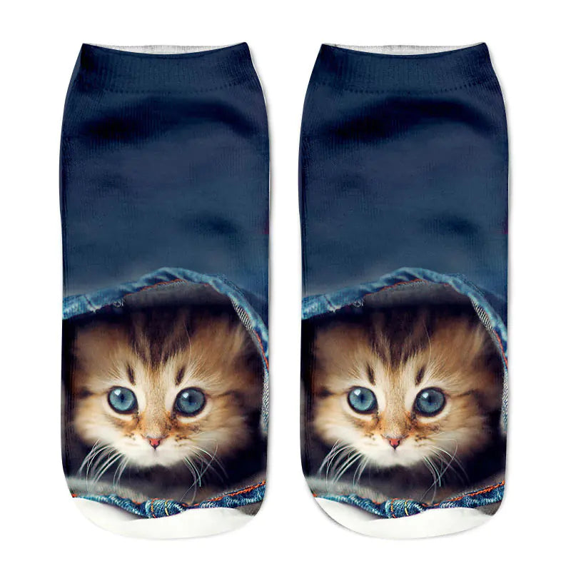 Cat Print Socks - Unique Design Socks