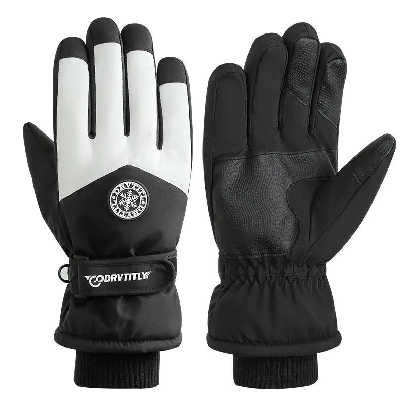 Men's Thick Velvet Ski Gloves Windproof & Warm