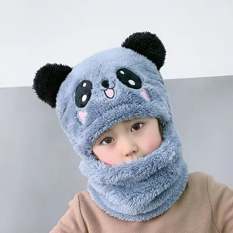 Boy's Autumn Winter Hat Scarf
