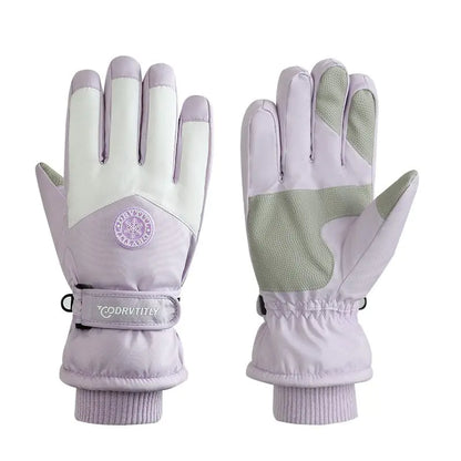 Men's Thick Velvet Ski Gloves Windproof & Warm