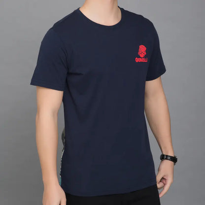 Japanese Style Godzilla Print Cotton T-Shirt for Men