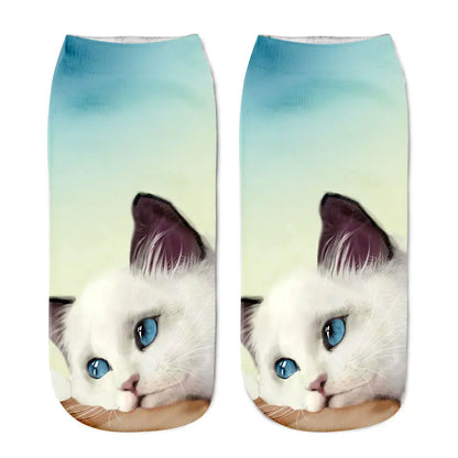 Cat Print Socks - Unique Design Socks