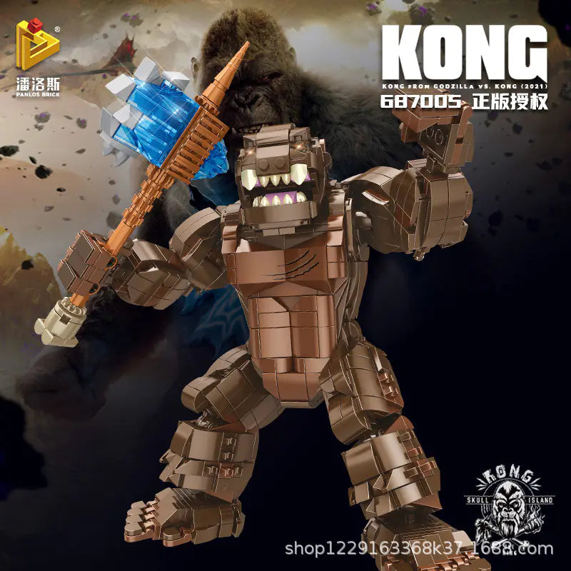 Panlos Godzilla vs King Kong Dinosaur Model Set