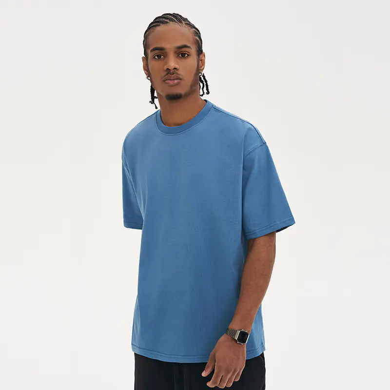 Crew Neck T-Shirt for Men Cotton