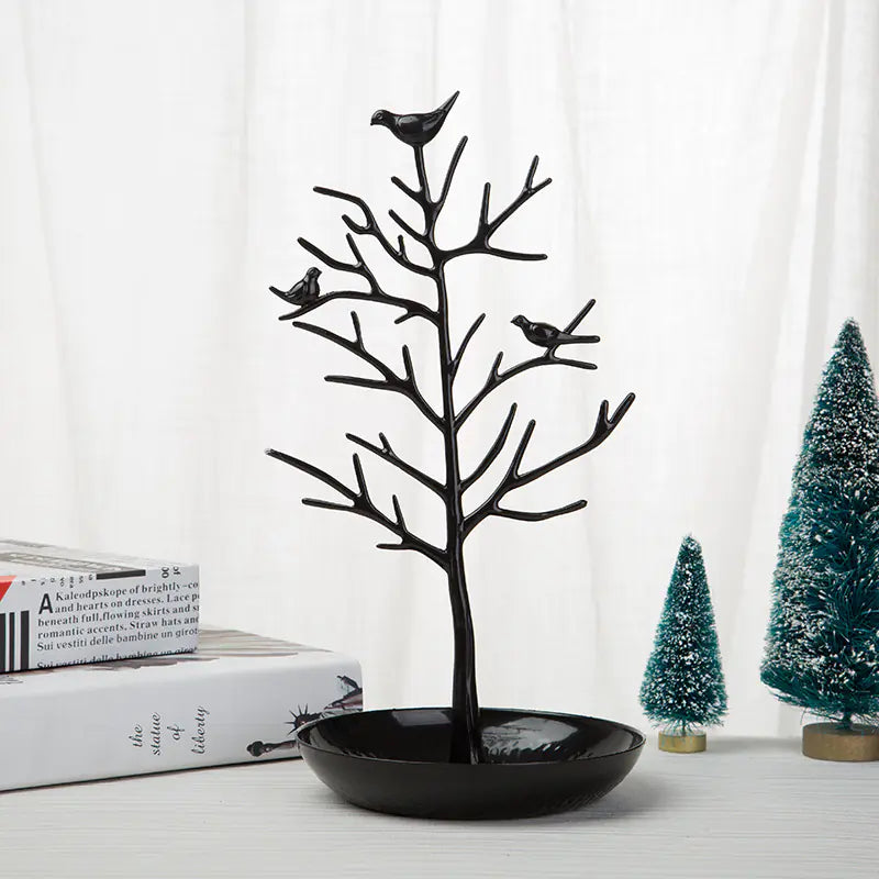 Creative Metal Jewelry Display Stand with Bird Design