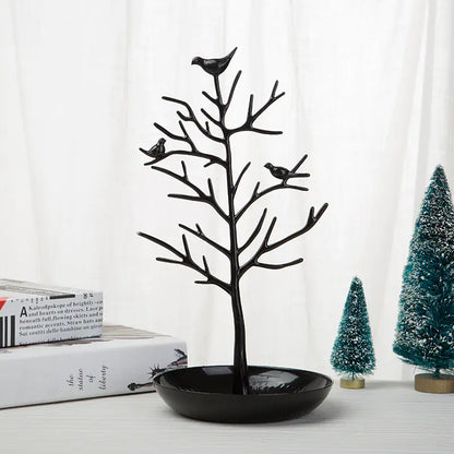 Creative Metal Jewelry Display Stand with Bird Design