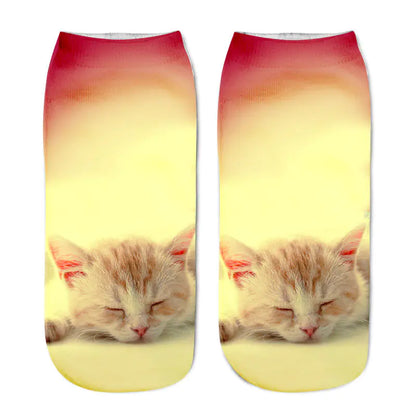 Cat Print Socks - Unique Design Socks
