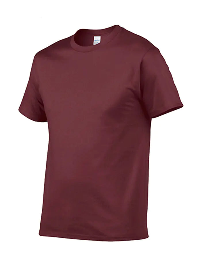 Cotton Crew Neck Logo T-Shirt for Men