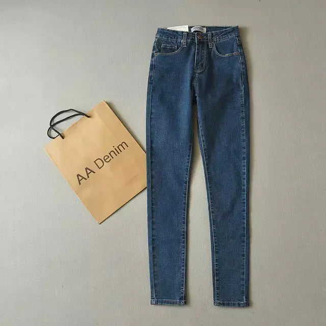 High-Waisted Stretch Skinny Jeans for Women