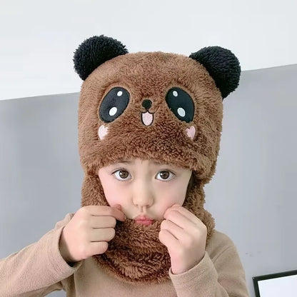 Boy's Autumn Winter Hat Scarf
