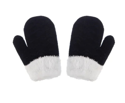 Warm Wool Children's Ear Guard and Gloves Set