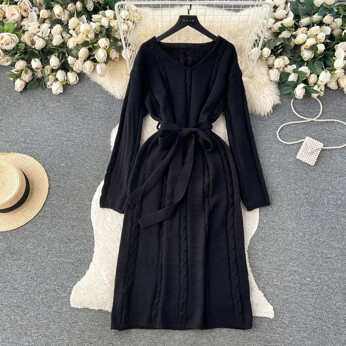 Elegant Women's Knitted Dress