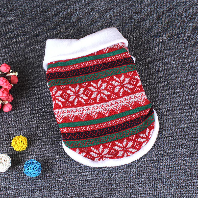 Dog Cotton Sweater for Christmas and Winter