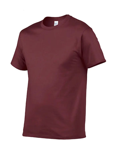 Cotton Crew Neck Logo T-Shirt for Men